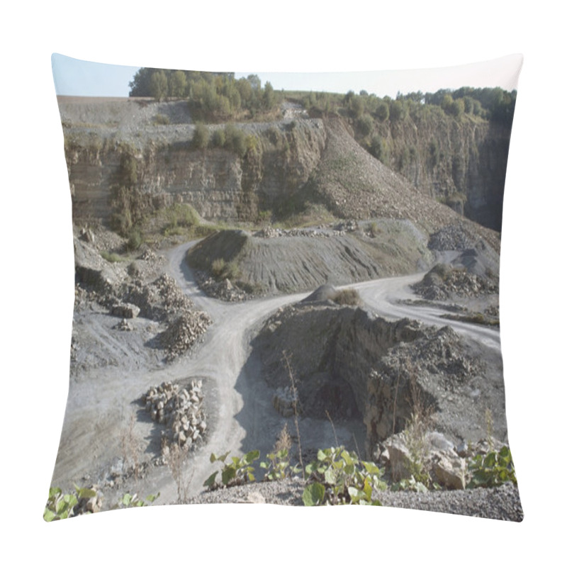 Personality  Quarry Road Scenery At Summer Time Pillow Covers