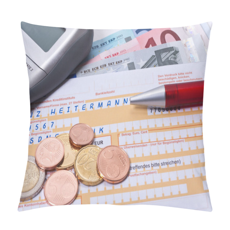 Personality  Bank Transfer With A Payment Form Pillow Covers