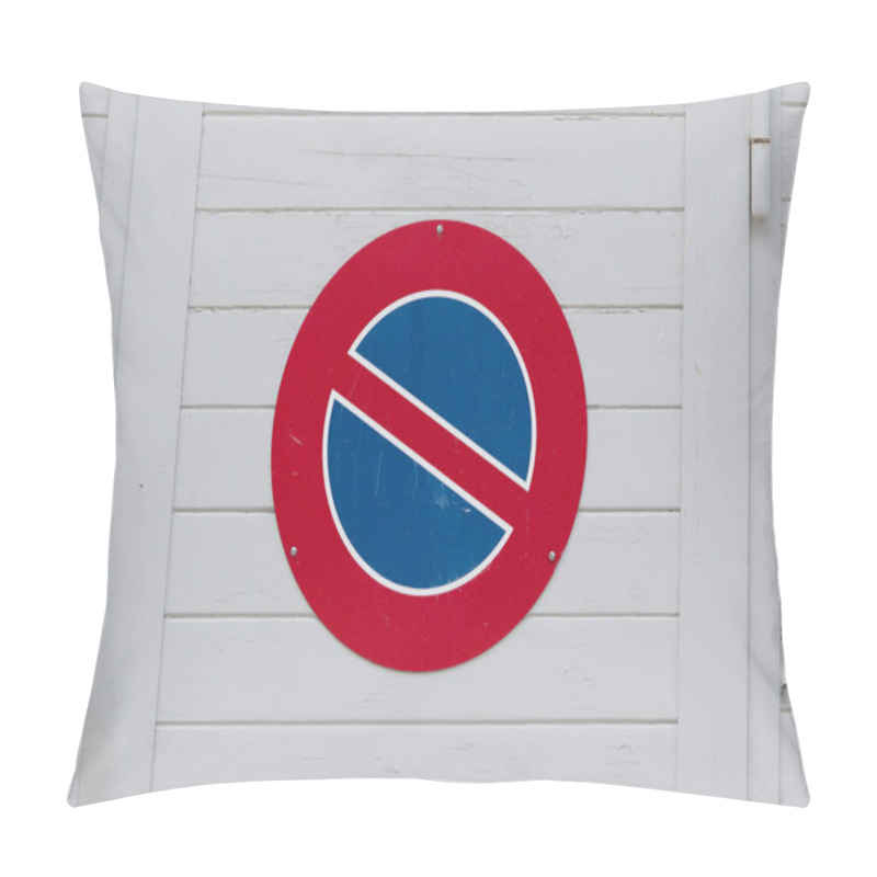 Personality  Road Sign, Prohibitory Sign - No Parking Pillow Covers