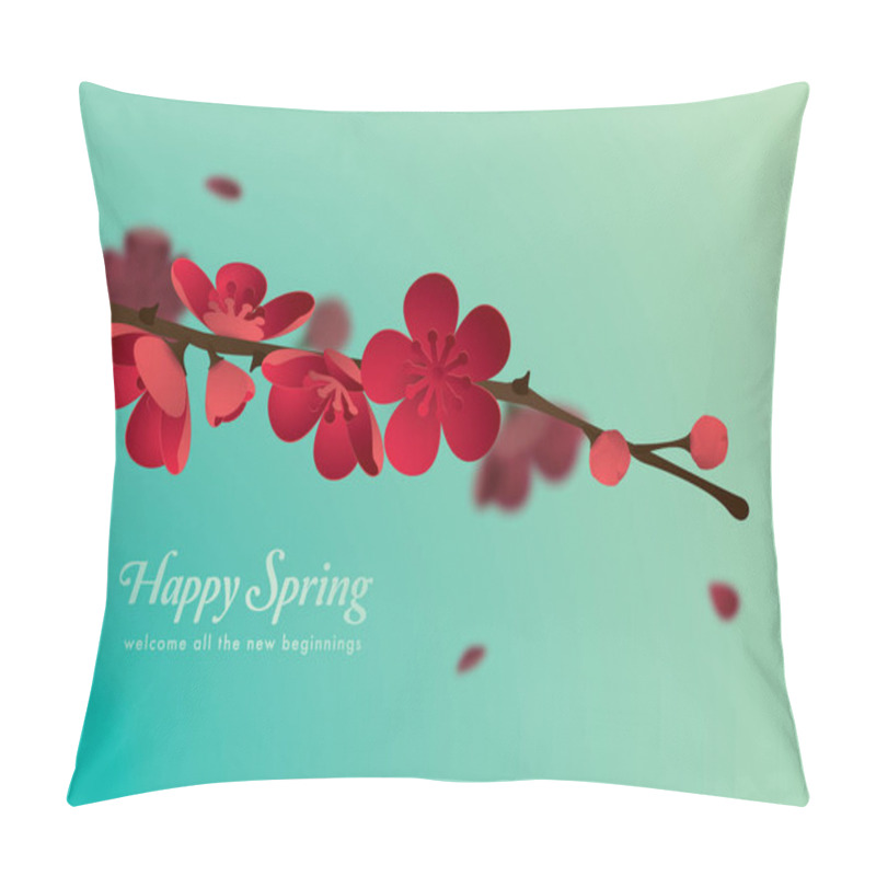 Personality  Blossoming Plum Branch Pillow Covers