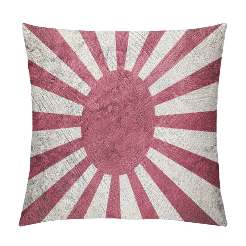 Personality  Grunge Rising Sun Japan Flag. Japan Flag With Grunge Texture. Pillow Covers