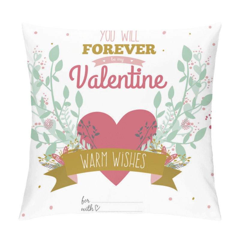 Personality  Valentine's Day Card Pillow Covers