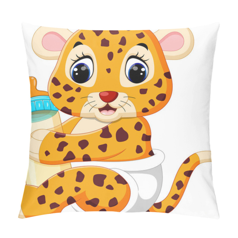 Personality  Illustration Of Cute Baby Tiger Pillow Covers