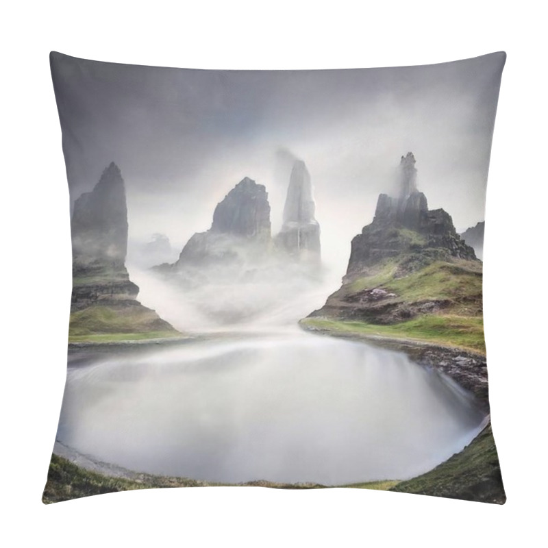 Personality  Magical Landscapes, Made With The Technique Of 3d Rendering Pillow Covers