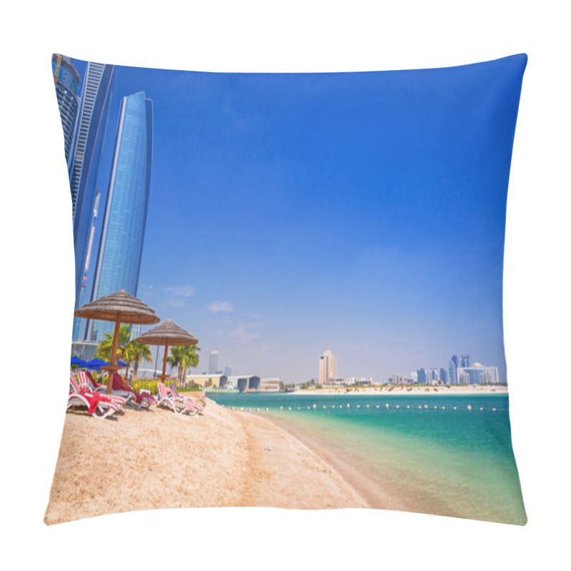 Personality  Holidays On The Tropical Beach In Abu Dhabi Pillow Covers