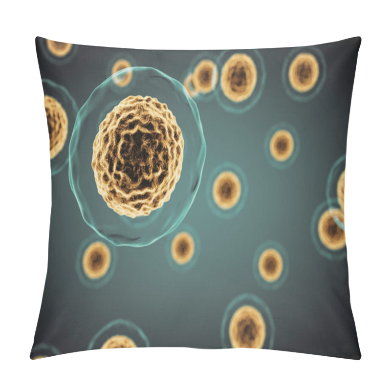 Personality  Cells View Under A Microscope. Pillow Covers