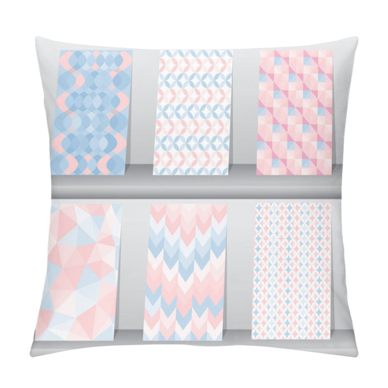 Personality  Set Of Pattern Retro Style,template,Vector Illustrations  Pillow Covers