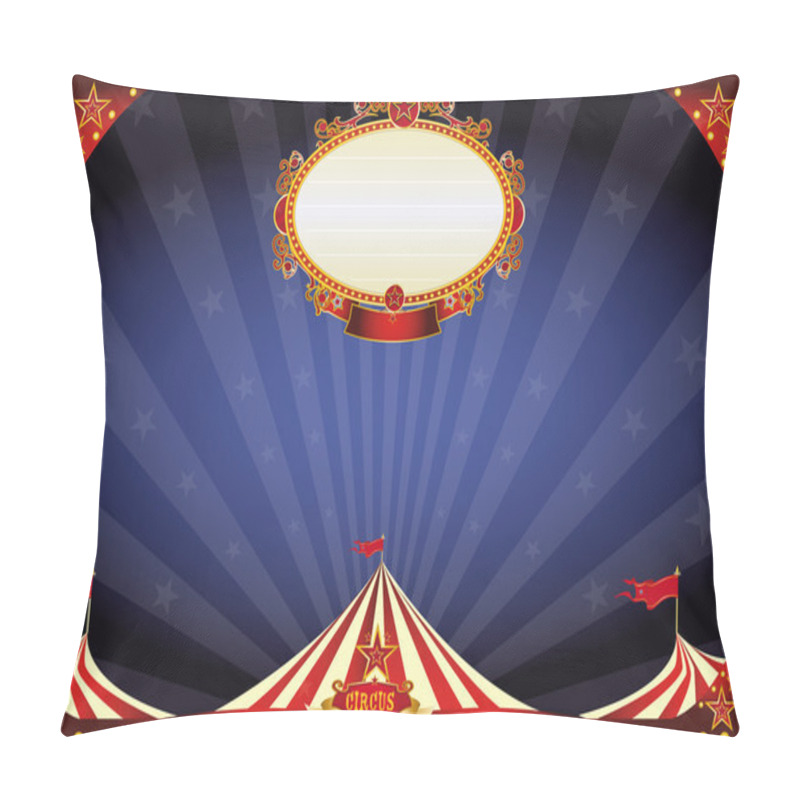 Personality  Horizontal Circus Night Background Pillow Covers