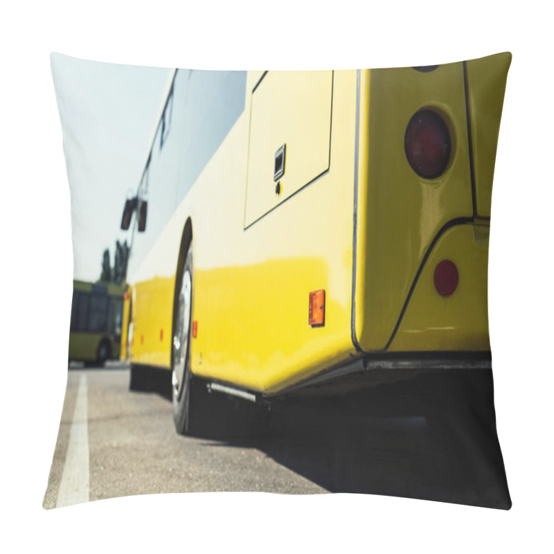 Personality  City Bus On Parking Pillow Covers