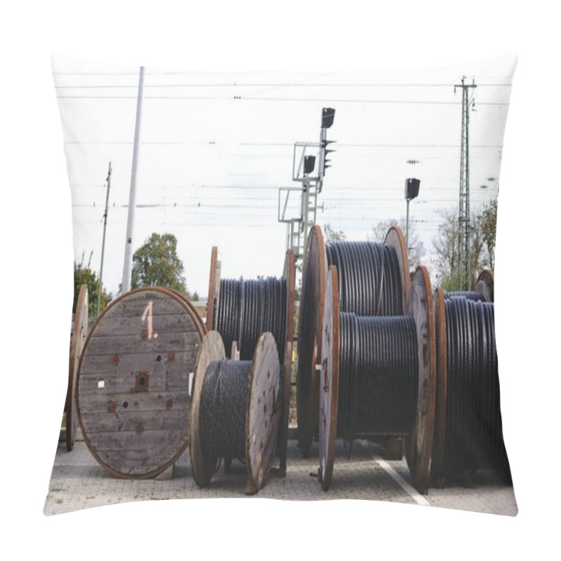 Personality  Industrial Cable Reels Pillow Covers