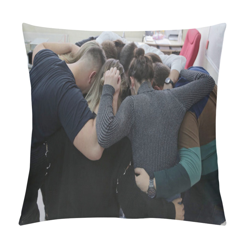 Personality  Group Of Young Students In Technical Vocational Training Celebra Pillow Covers