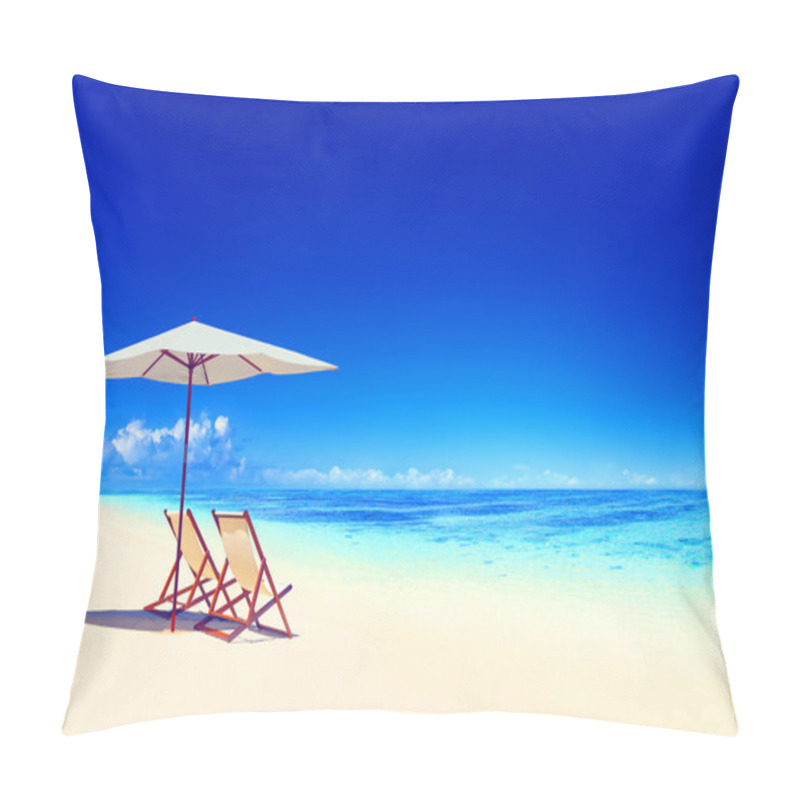 Personality  Beach Summer Landscape Concept Pillow Covers