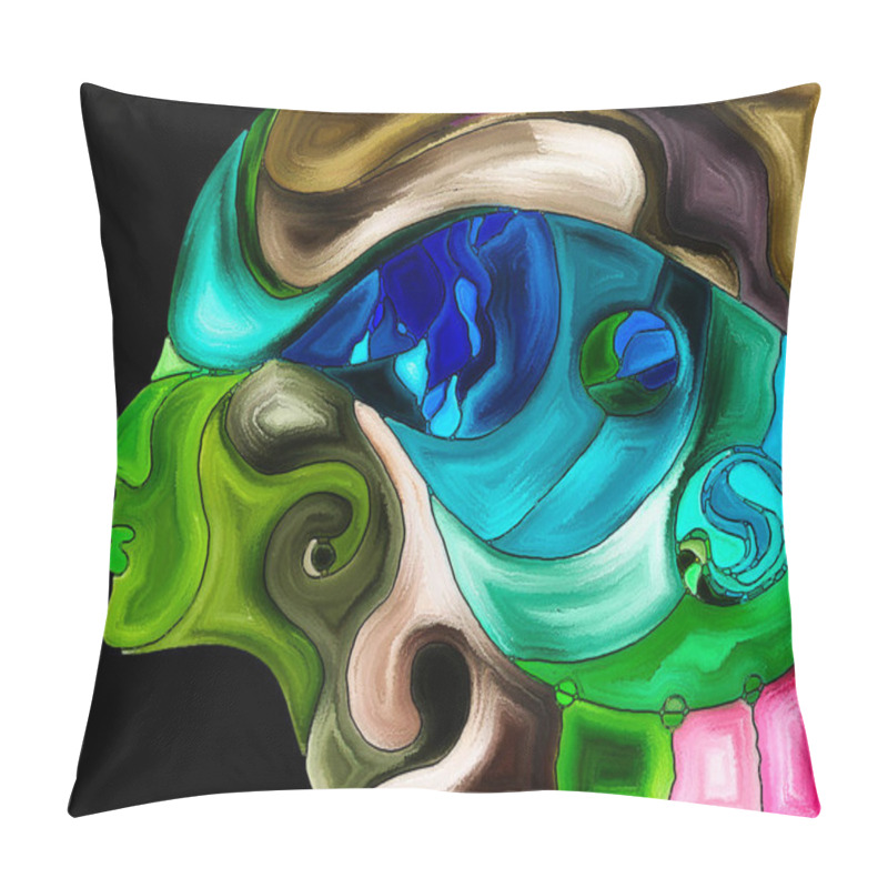 Personality  Conceptual Self Fragmentation Pillow Covers