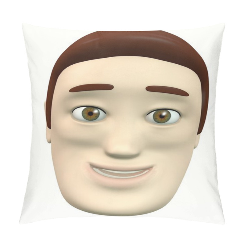 Personality  Cartoon Face - Smiling Pillow Covers