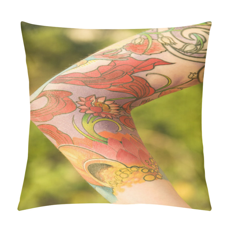 Personality  Tattooed Arm. Pillow Covers