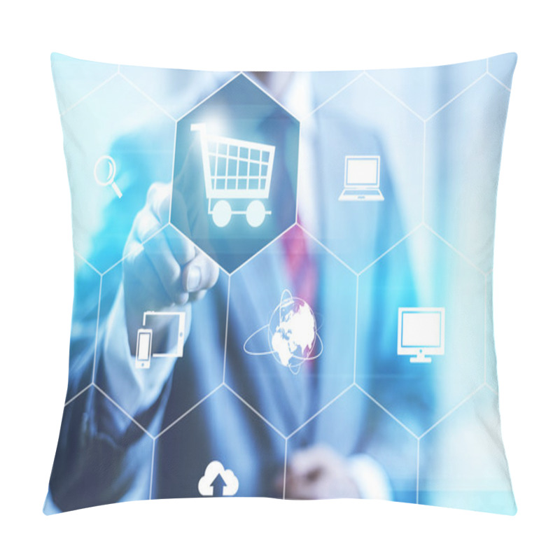 Personality  Online Shopping Concept Pillow Covers