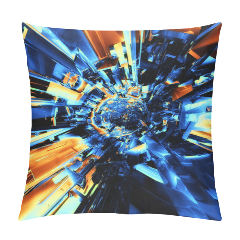 Personality  3d Abstract Futuristic Background Pillow Covers