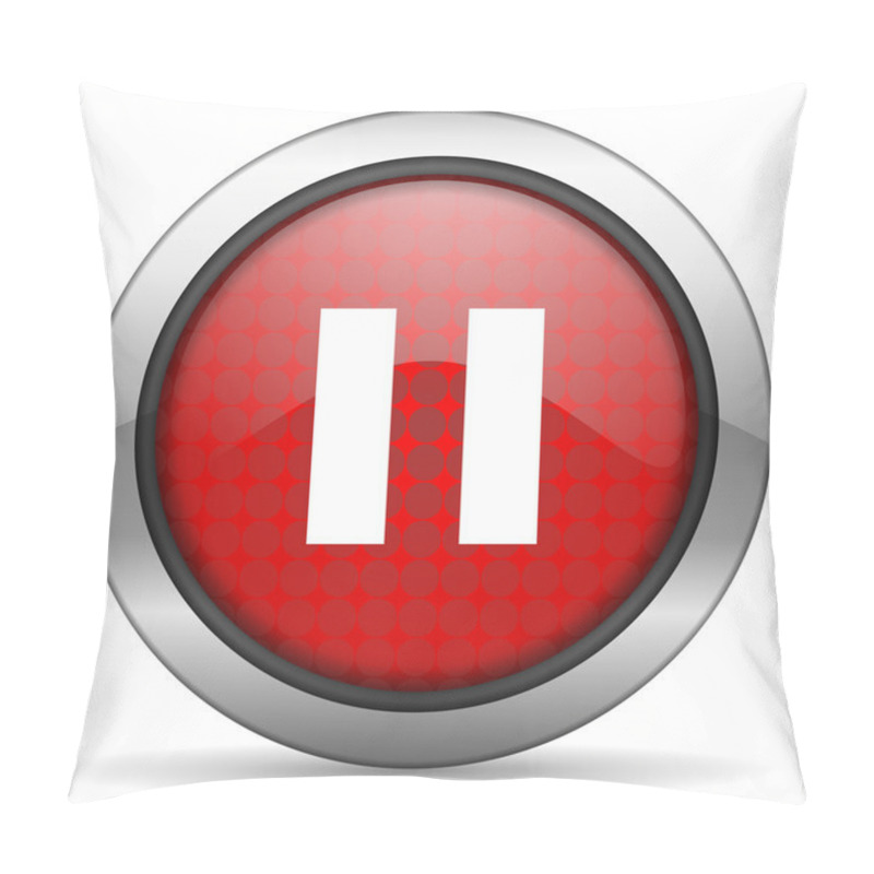 Personality  Pause Icon Pillow Covers