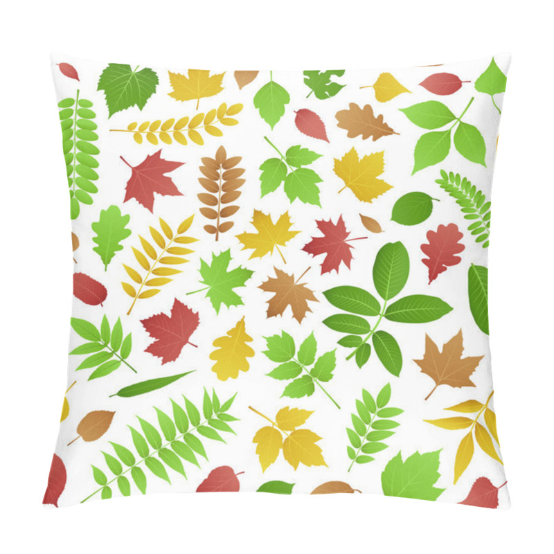 Personality  Collection Of Green And Autumn Leaves Pillow Covers