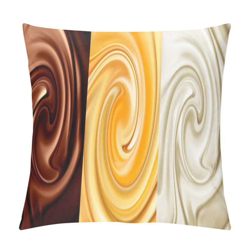 Personality  Collage Of Three Backgrounds Pillow Covers