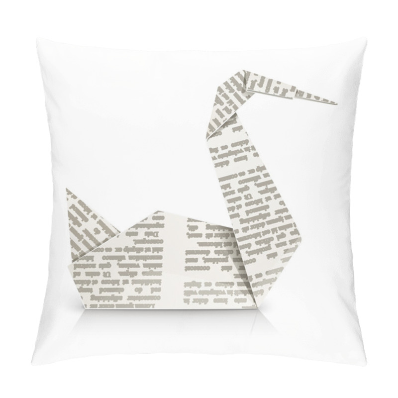 Personality  Swan Origami Toy Pillow Covers