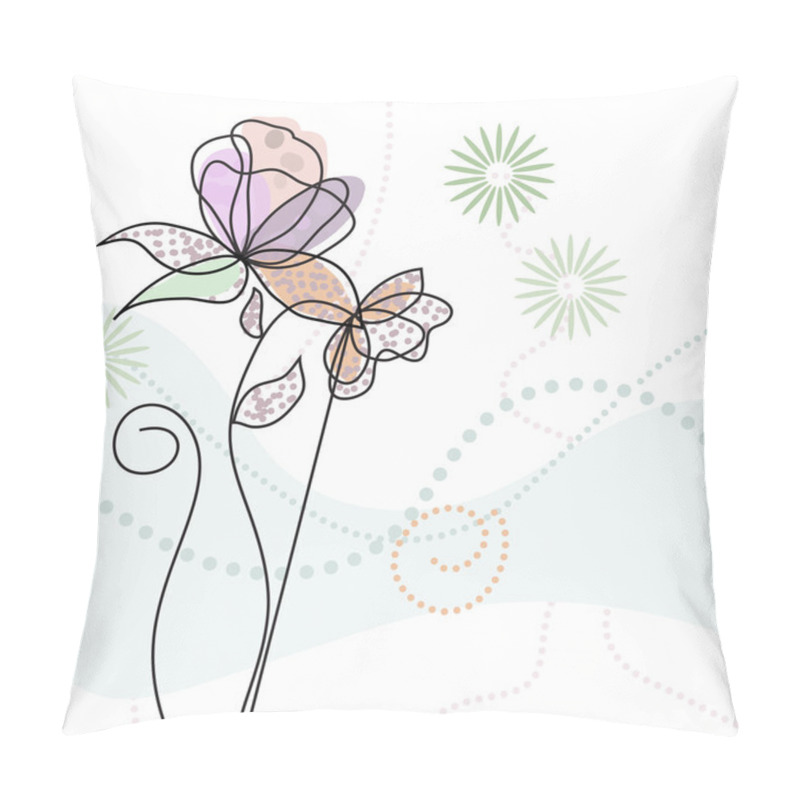 Personality  Floral Background Pillow Covers