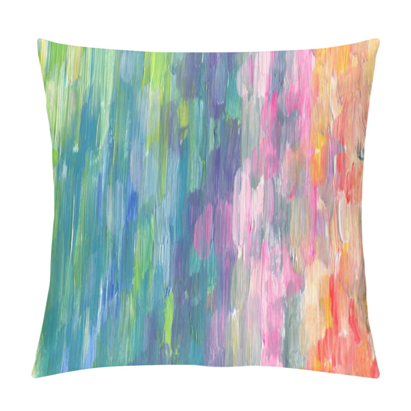 Personality  Abstract Textured Acrylic Hand Painted Background Pillow Covers