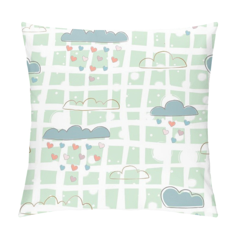 Personality  Cute Hand Drawn Clouds Elements, Delicate Design, Simply Vector Illustration Pillow Covers