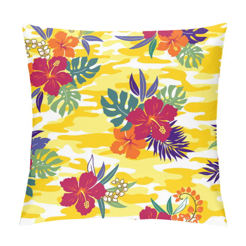 Personality  Repetition Of Hibiscus Pillow Covers