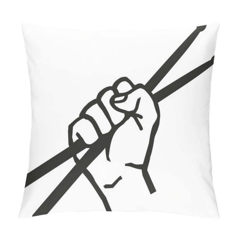 Personality  Hand With Drum Sticks Pillow Covers