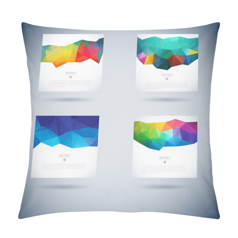 Personality  Set Of Abstract Vector Background Pillow Covers