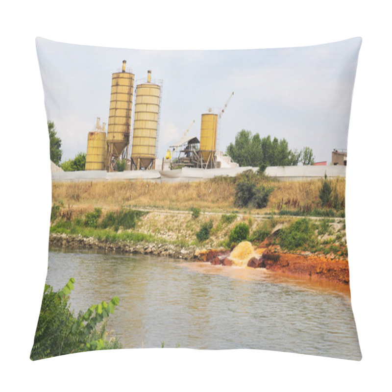 Personality  Polluted River Pillow Covers