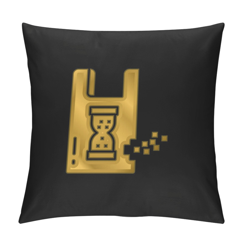 Personality  Biodegradable Gold Plated Metalic Icon Or Logo Vector Pillow Covers