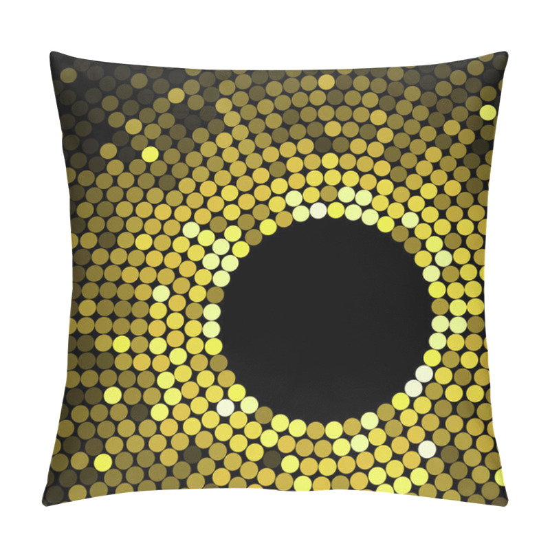 Personality  Geometric Pattern Of Gold Circles Or Dots Pillow Covers