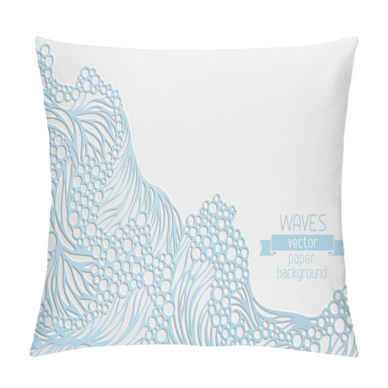 Personality  Waves  Paper Background. Pillow Covers