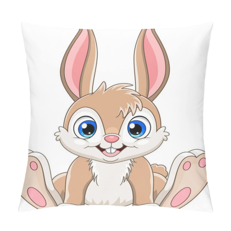 Personality  Cartoon Cute Baby Rabbit Sitting Pillow Covers