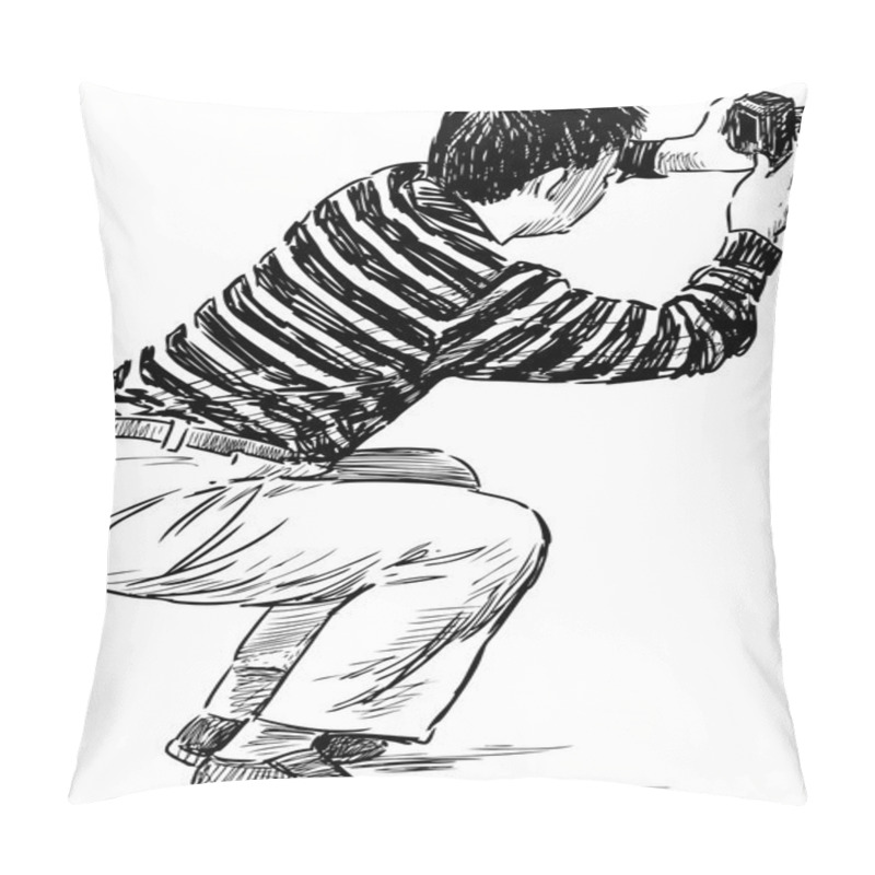 Personality  Sightseer Takes Picture Pillow Covers