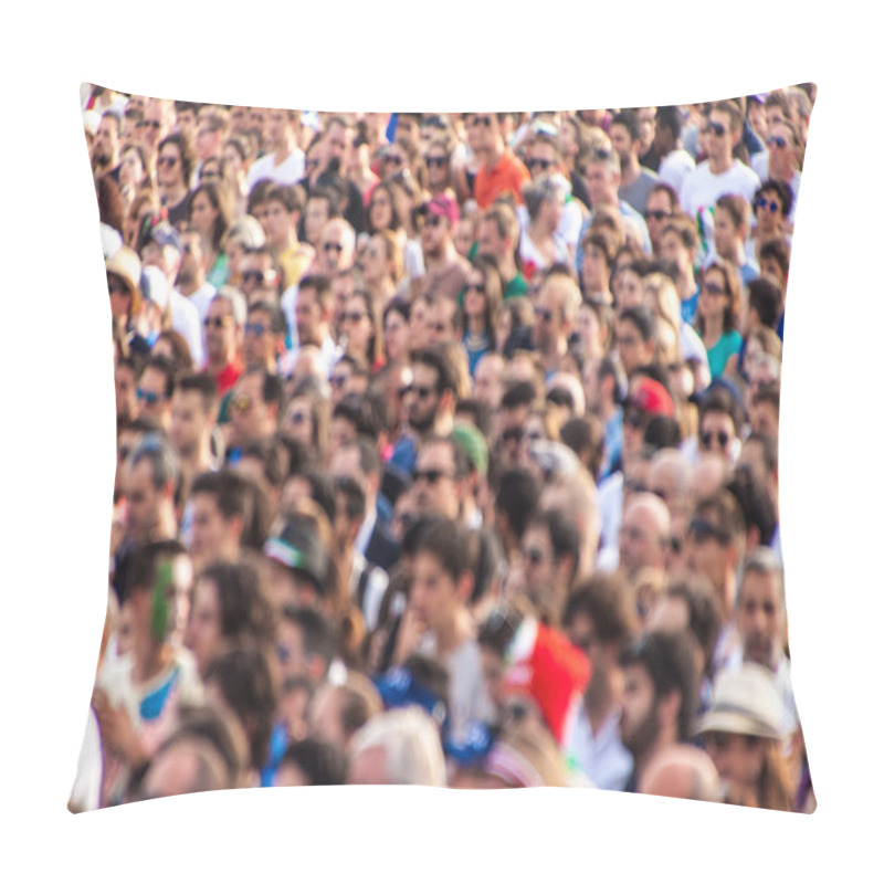 Personality  Crowd Of Football Fans Pillow Covers