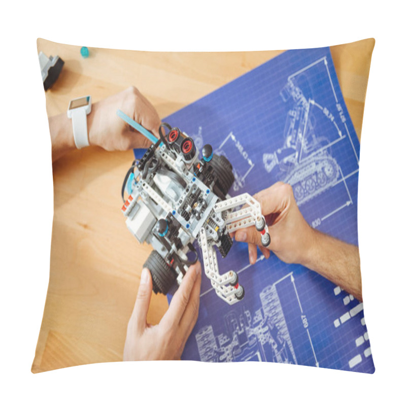 Personality  Professional Engineers Holding Robot Pillow Covers