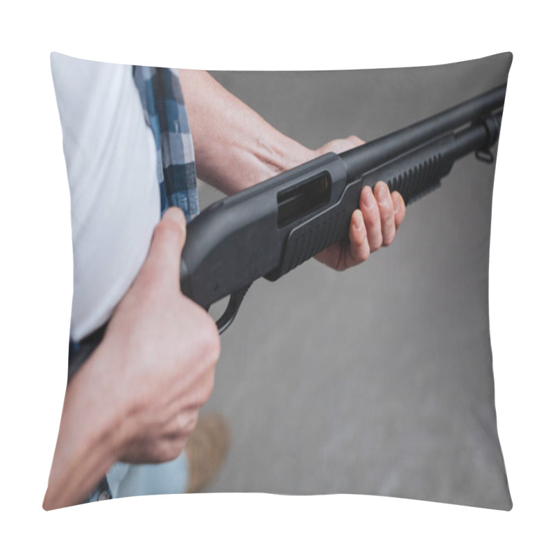 Personality  Dangerous Weapon Being In Hands Of A Professional Shooter Pillow Covers