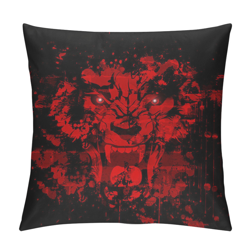 Personality  Bloody Werewolf Illustration Pillow Covers