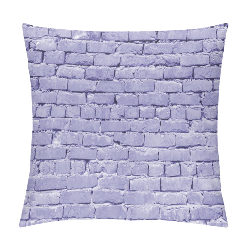 Personality  Abstract Texture Of Lilac Or Purple Brick Wall, Tinted. Pillow Covers