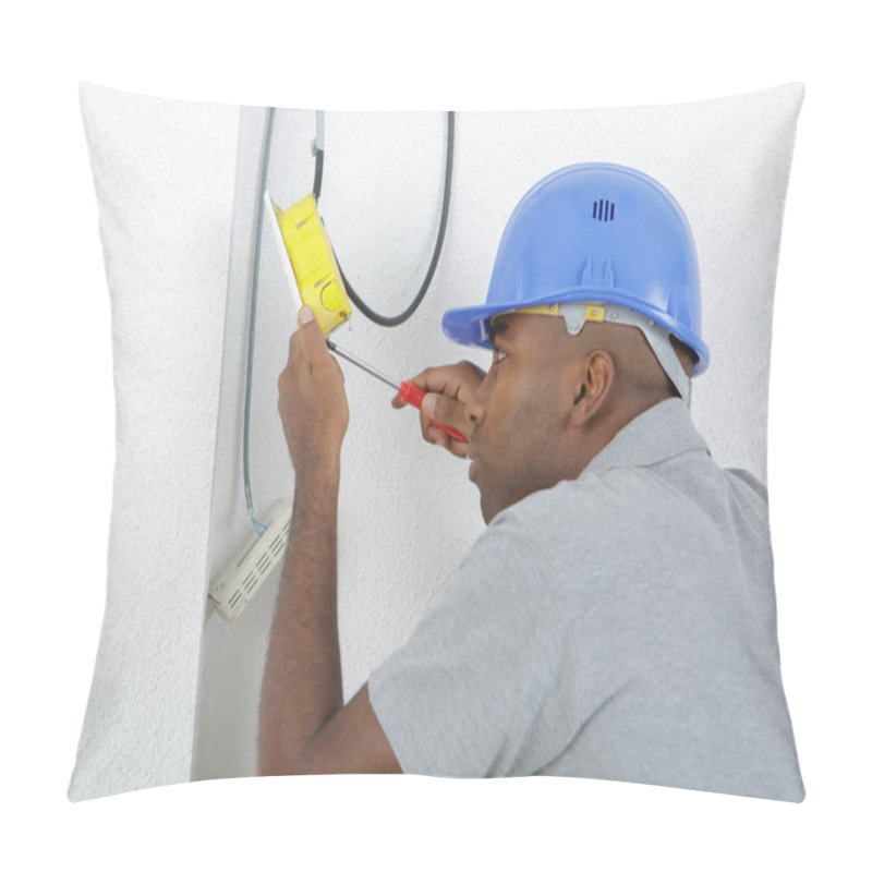 Personality  An Electrician On Home Renovation Pillow Covers