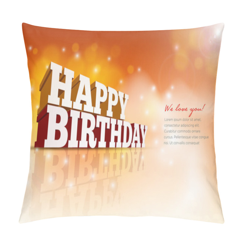 Personality  Happy Birthday Pillow Covers