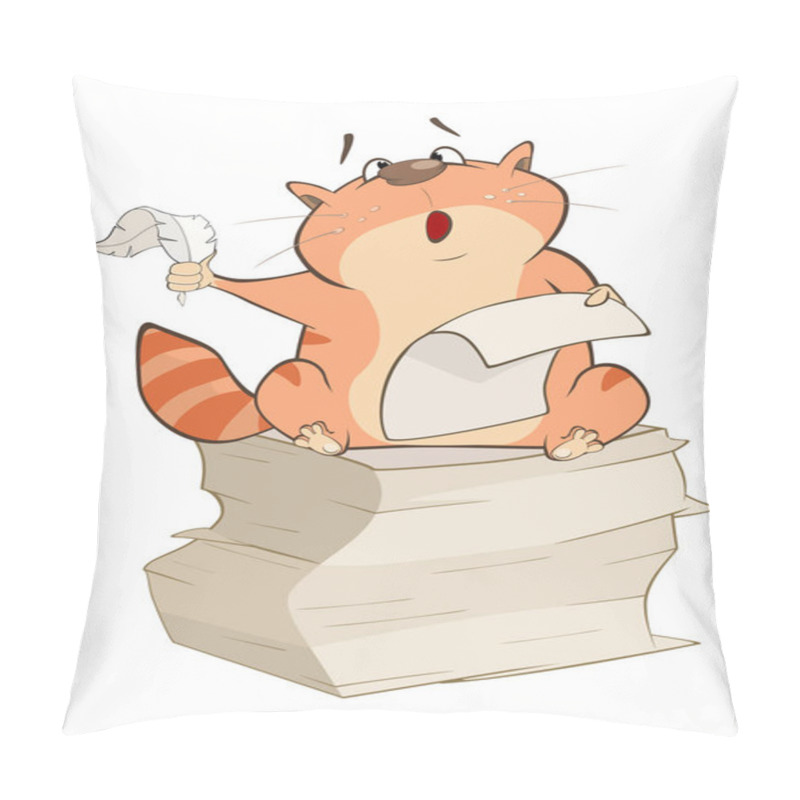 Personality  Cute Cartoon Cat Pillow Covers