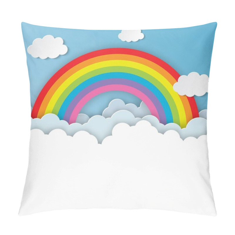 Personality  Cloud And Rainbow Pillow Covers