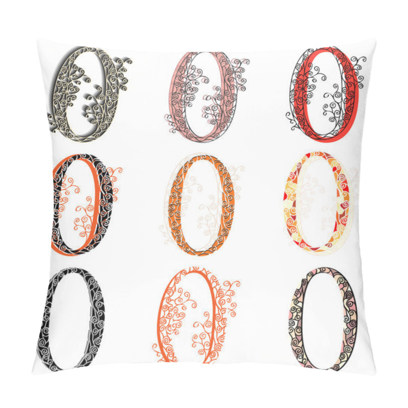 Personality  Various Combination Numeric Figures 0. Pillow Covers