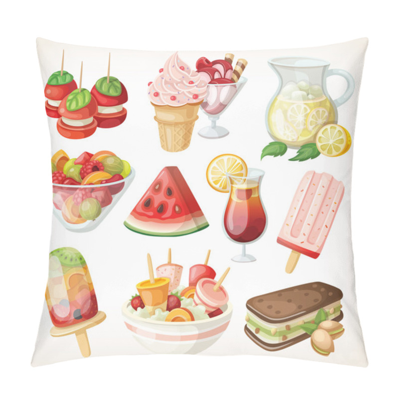 Personality  Set Of Cold Sweet Summer Food Pillow Covers