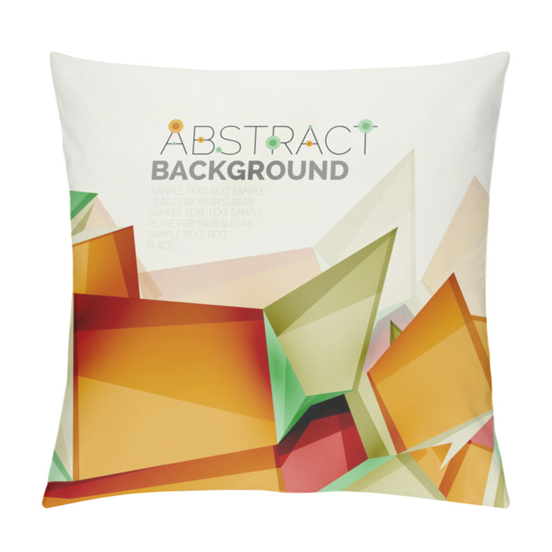 Personality  Geometric Shapes With Sample Text. Abstract Template Pillow Covers