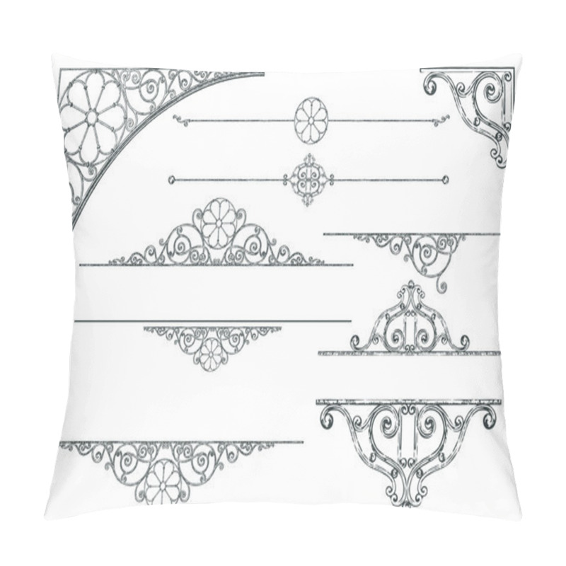 Personality  Retro Design Elements Pillow Covers